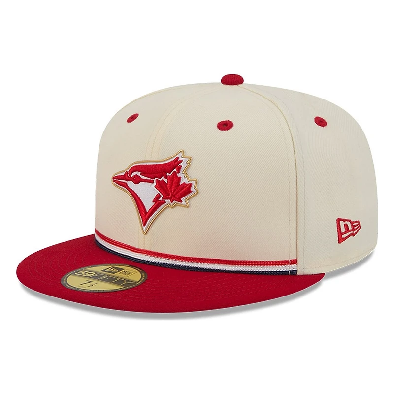 Toronto Blue Jays 2026 Fourth of July USA 250 Patch New Era 59FIFTY Fitted Hat