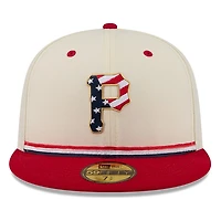 Pittsburgh Pirates 2026 Fourth of July USA 250 Patch New Era 59FIFTY Fitted Hat