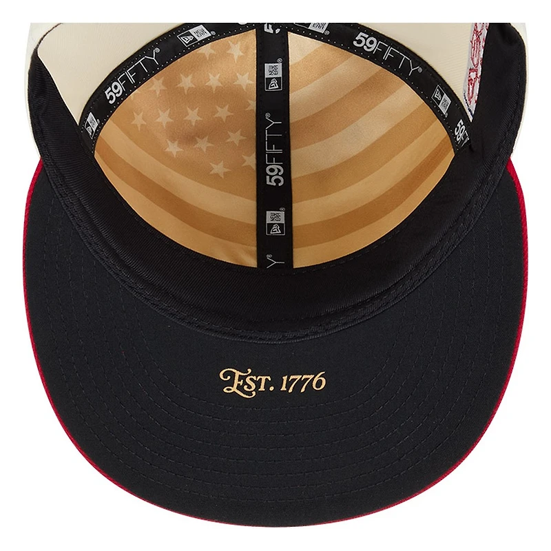 Pittsburgh Pirates 2026 Fourth of July USA 250 Patch New Era 59FIFTY Fitted Hat