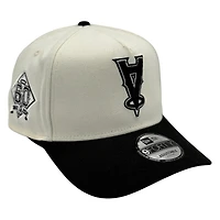 Los Angeles Angels Chrome and Black Upside Down Logo New Era 9FORTY A-Frame Adjustable Hat