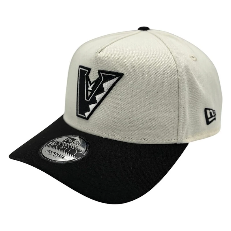 Arizona Diamondbacks Chrome and Black Upside Down Logo New Era 9FORTY A-Frame Adjustable Hat