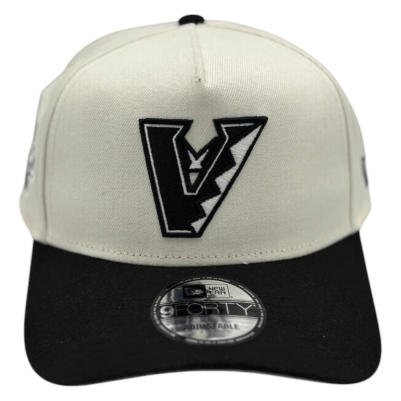 Arizona Diamondbacks Chrome and Black Upside Down Logo New Era 9FORTY A-Frame Adjustable Hat