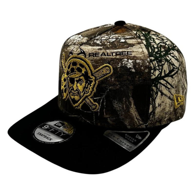 Pittsburgh Pirates Realtree Black Gold New Era 9FIFTY A-Frame Adjustable Hat