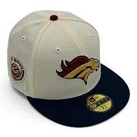 Denver Broncos Chrome Oceanside Blue 2T Leon the Lab 1996 Pro Bowl Patch Grey UV New Era 59FIFTY Fitted Hat