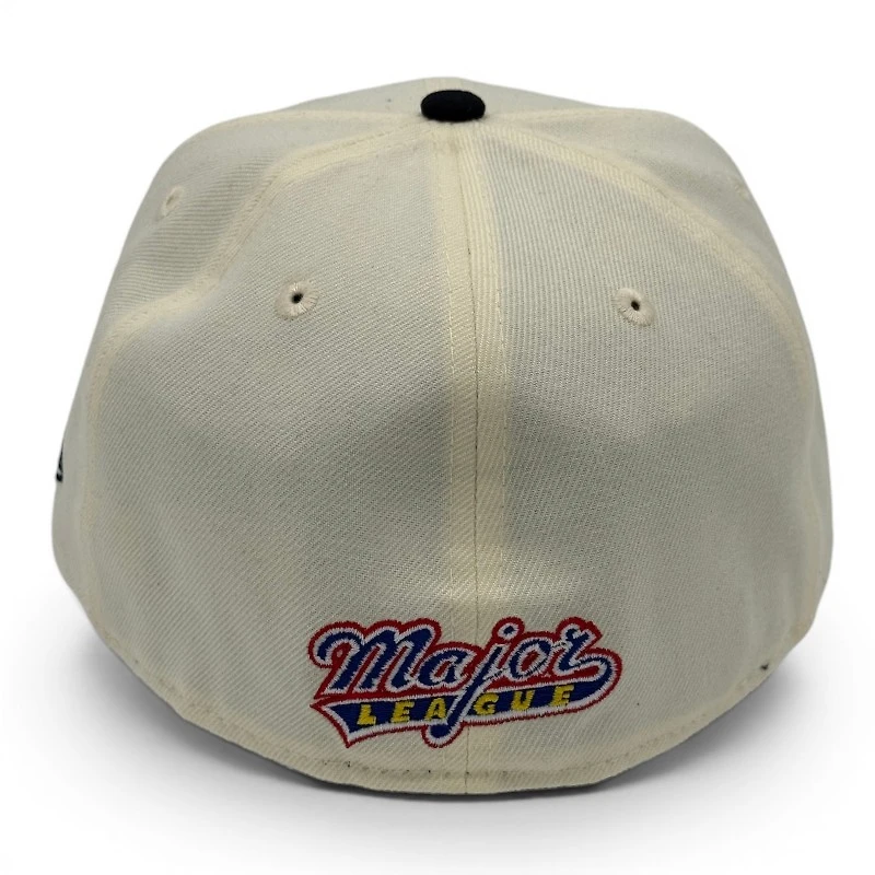 Major League Movie Wild Thing Chrome Navy 2T Leon the Lab Grey UV New Era 59FIFTY Fitted Hat