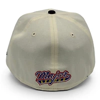 Major League Movie Wild Thing Chrome Navy 2T Leon the Lab Grey UV New Era 59FIFTY Fitted Hat