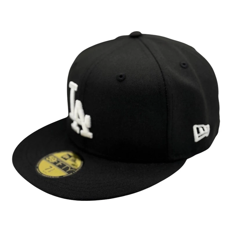 Los Angeles Dodgers Black 100th Anniversary Patch New Era 59FIFTY Fitted Hat