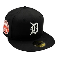 Detroit Tigers Black Tiger Stadium Patch New Era 59FIFTY Fitted Hat