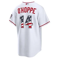 Los Angeles Angels Logan O'Hoppe White 2026 USA 250 Fourth of July Home Nike Stadium Player Jersey