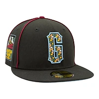 San Francisco Giants Black with Red Piping 2007 All Star Game Patch Icy Blue UV New Era 59FIFTY Fitted Hat