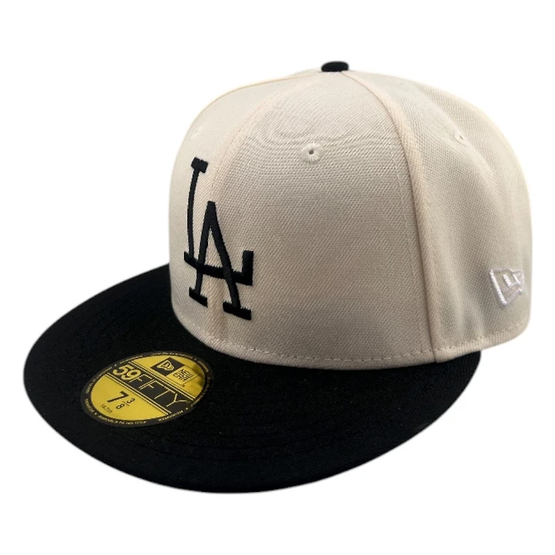 Los Angeles Dodgers Chrome and Black Viva Patch Pink UV New Era 59FIFTY Fitted Hat