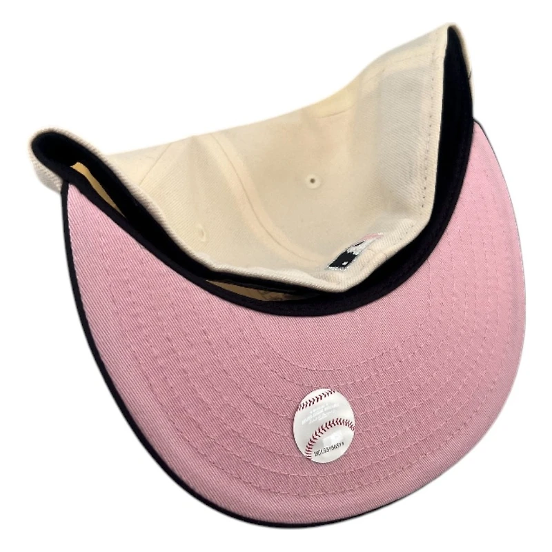 Los Angeles Dodgers Chrome and Black Viva Patch Pink UV New Era 59FIFTY Fitted Hat