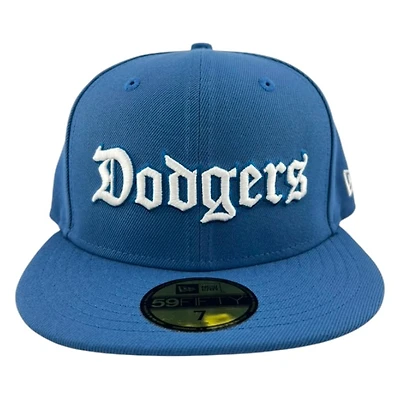 Los Angeles Dodgers Old English Indigo Collection New Era 59FIFTY Fitted Hat