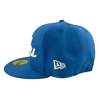 Los Angeles Dodgers Script Indigo Collection New Era 59FIFTY Fitted Hat