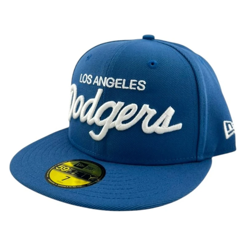 Los Angeles Dodgers Script Indigo Collection New Era 59FIFTY Fitted Hat