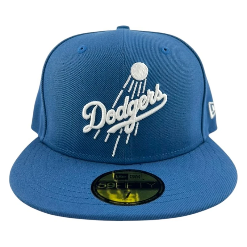 Los Angeles Dodgers Shooting Ball Indigo Collection New Era 59FIFTY Fitted Hat