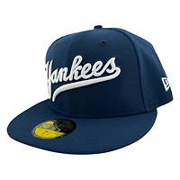 New York Yankees Script Oceanside Collection Era 59FIFTY Fitted Hat