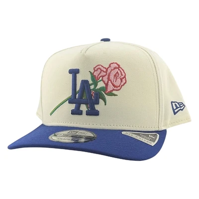 Los Angeles Dodgers Chrome and Royal Blue Rose New Era 9FIFTY A-Frame Snapback Hat