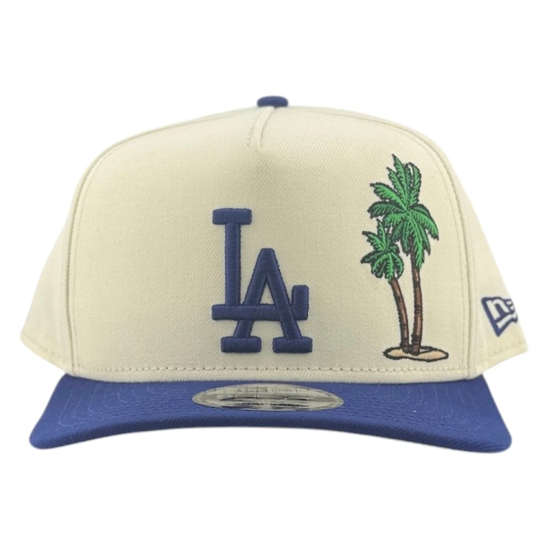 Los Angeles Dodgers Chrome and Royal Blue Palm Tree New Era 9FIFTY A-Frame Snapback Hat