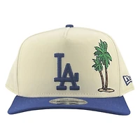Los Angeles Dodgers Chrome and Royal Blue Palm Tree New Era 9FIFTY A-Frame Snapback Hat
