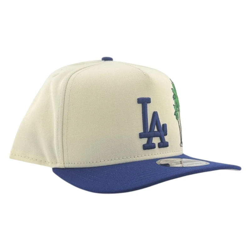 Los Angeles Dodgers Chrome and Royal Blue Palm Tree New Era 9FIFTY A-Frame Snapback Hat