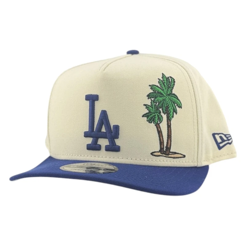 Los Angeles Dodgers Chrome and Royal Blue Palm Tree New Era 9FIFTY A-Frame Snapback Hat