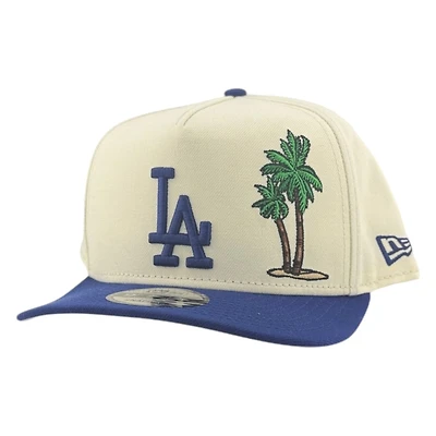 Los Angeles Dodgers Chrome and Royal Blue Palm Tree New Era 9FIFTY A-Frame Snapback Hat