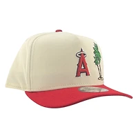 Los Angeles Angels Chrome and Scarlet Palm Tree New Era 9FIFTY A-Frame Snapback Hat