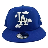 Kids Los Angeles Dodgers Royal Blue Clouds New Era 9FIFTY Snapback Hat