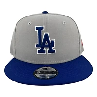Kids Los Angeles Dodgers Gray and Royal LA New Era 9FIFTY Snapback Hat