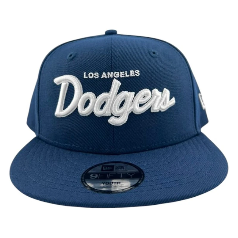 Kids Los Angeles Dodgers Oceanside Script New Era 9FIFTY Snapback Hat