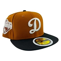 Kids Los Angeles Dodgers Toasted Peanut 25 WS Champs Patch New Era 59FIFTY Fitted Hat