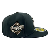 Kids Los Angeles Dodgers Black 2025 WS Patch New Era 59FIFTY Fitted Hat
