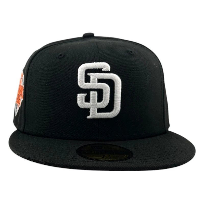 San Diego Padres Black and White 1992 ASG Patch New Era 59FIFTY Fitted Hat