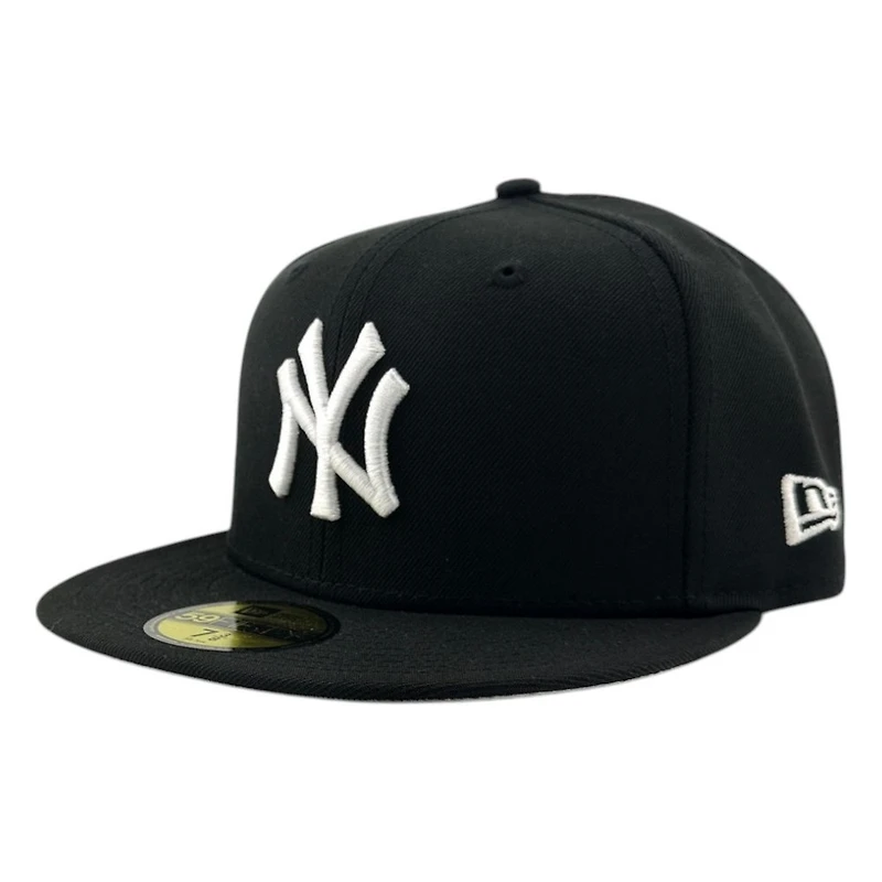New York Yankees Black and White 1998 World Series Patch Era 59FIFTY Fitted Hat