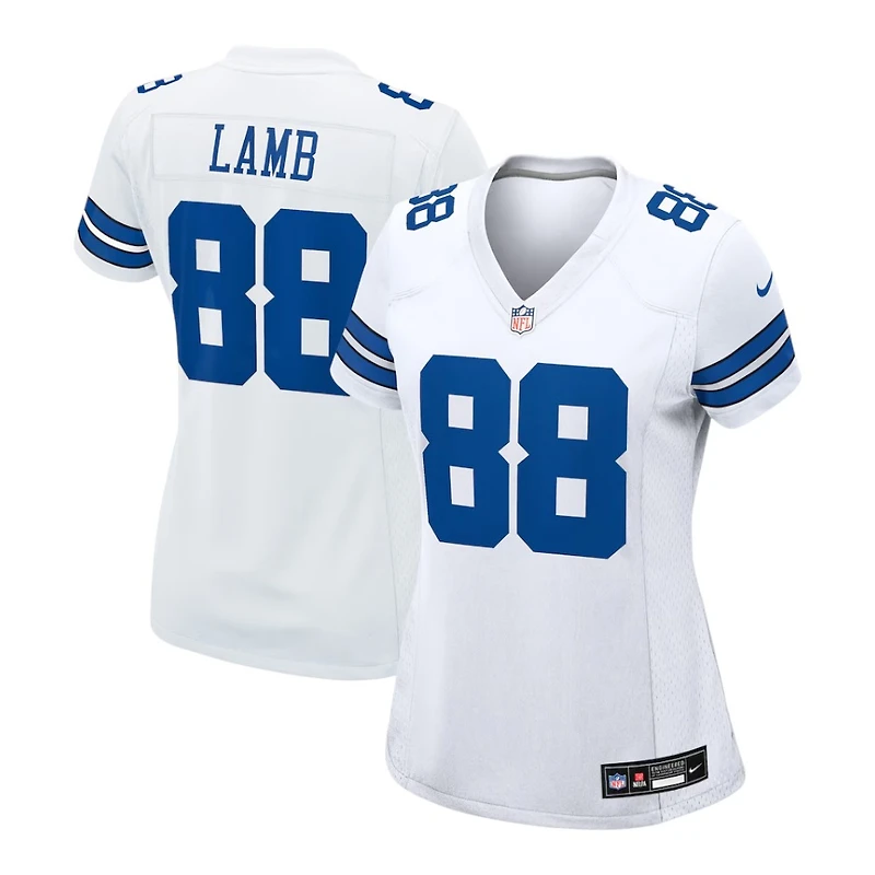 Women's Dallas Cowboys CeeDee Lamb White and Royal Nike Game Jersey