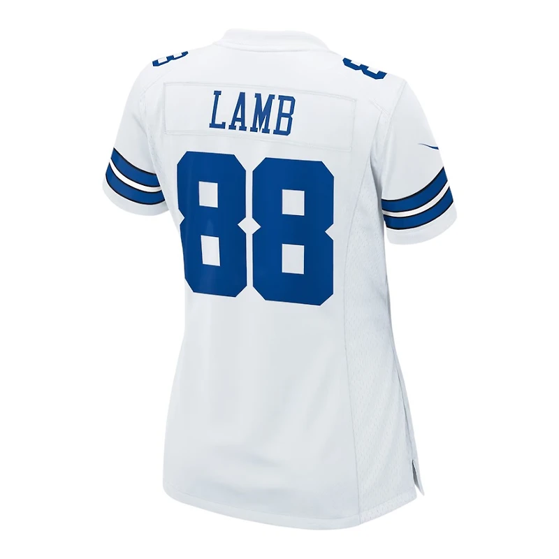 Women's Dallas Cowboys CeeDee Lamb White and Royal Nike Game Jersey