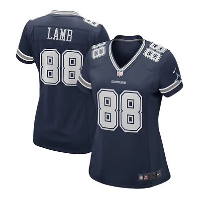 Women's Dallas Cowboys CeeDee Lamb Navy and White Nike Game Jersey