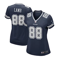 Women's Dallas Cowboys CeeDee Lamb Navy and White Nike Game Jersey