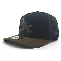 St. Louis Cardinals Black and Walnut Brown 2006 World Series Patch New Era 9FIFTY A-Frame Snapback Hat