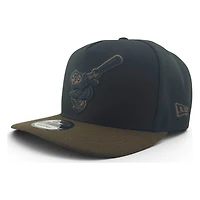 San Diego Padres Black and Walnut Brown Est 1969 Patch New Era 9FIFTY A-Frame Snapback Hat