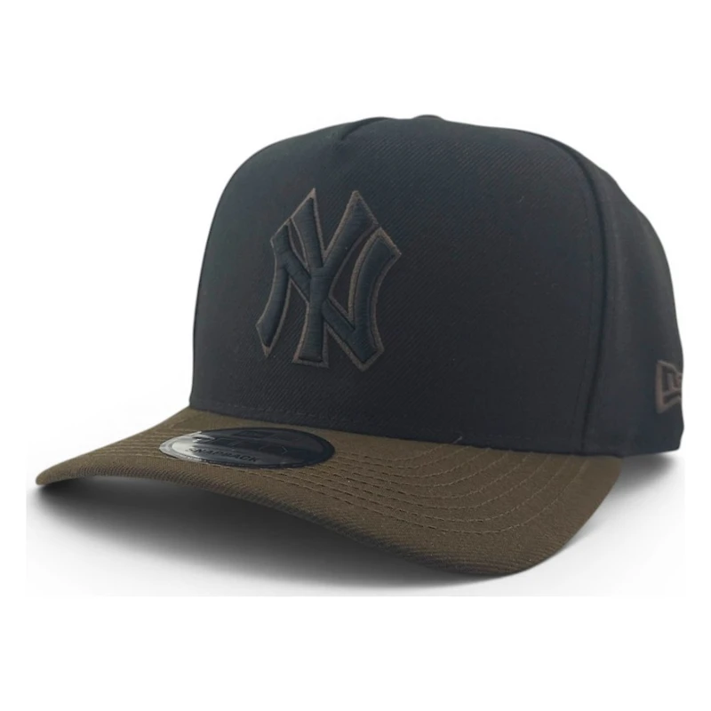 New York Yankees Black and Walnut Brown Yankee Stadium Patch New Era 9FIFTY A-Frame Snapback Hat