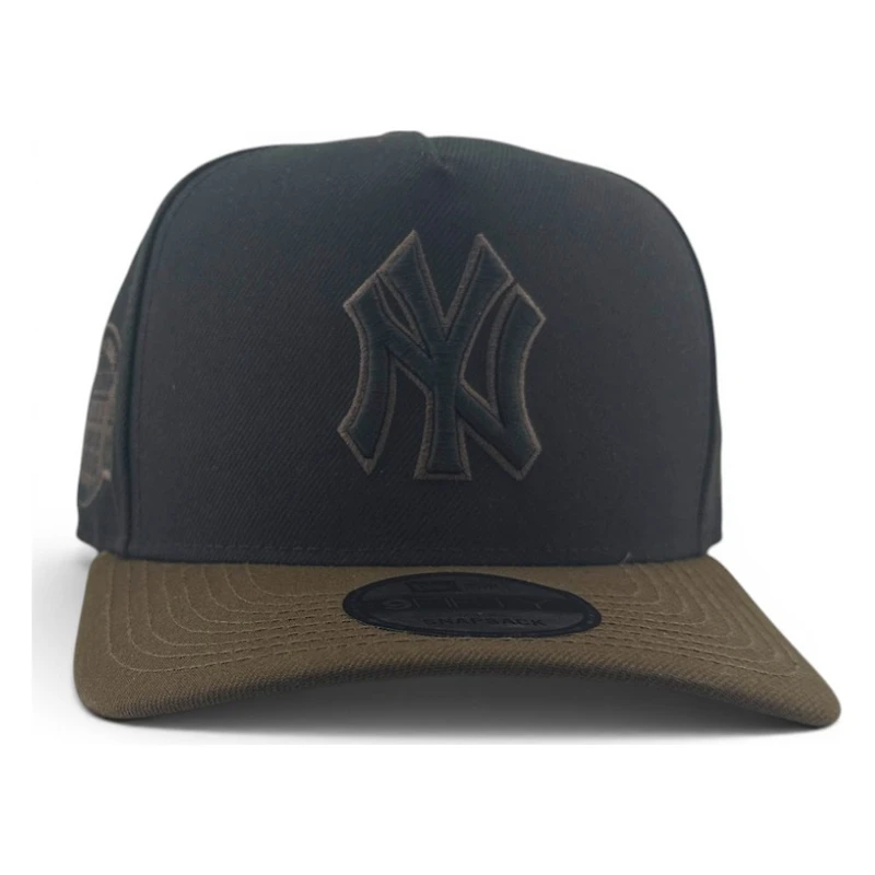 New York Yankees Black and Walnut Brown Yankee Stadium Patch New Era 9FIFTY A-Frame Snapback Hat