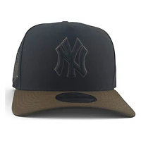 New York Yankees Black and Walnut Brown Yankee Stadium Patch New Era 9FIFTY A-Frame Snapback Hat