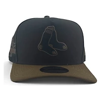 Boston Red Sox Black and Walnut Brown World Series Champions Patch New Era 9FIFTY A-Frame Snapback Hat