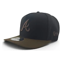 Atlanta Braves Black and Walnut Brown Turner Field Patch New Era 9FIFTY A-Frame Snapback Hat