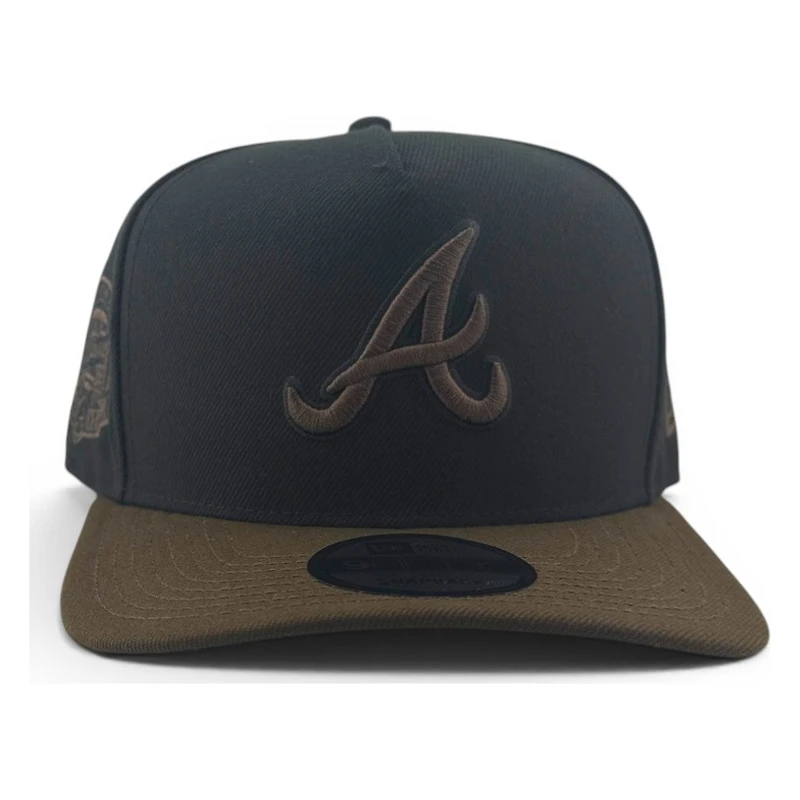 Atlanta Braves Black and Walnut Brown Turner Field Patch New Era 9FIFTY A-Frame Snapback Hat