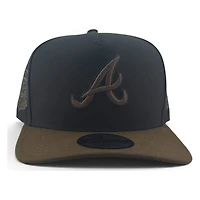 Atlanta Braves Black and Walnut Brown Turner Field Patch New Era 9FIFTY A-Frame Snapback Hat