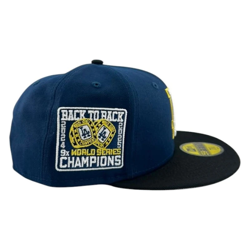 Los Angeles Dodgers Oceanside Gold Two Tone Metallic New Era 59FIFTY Fitted Hat