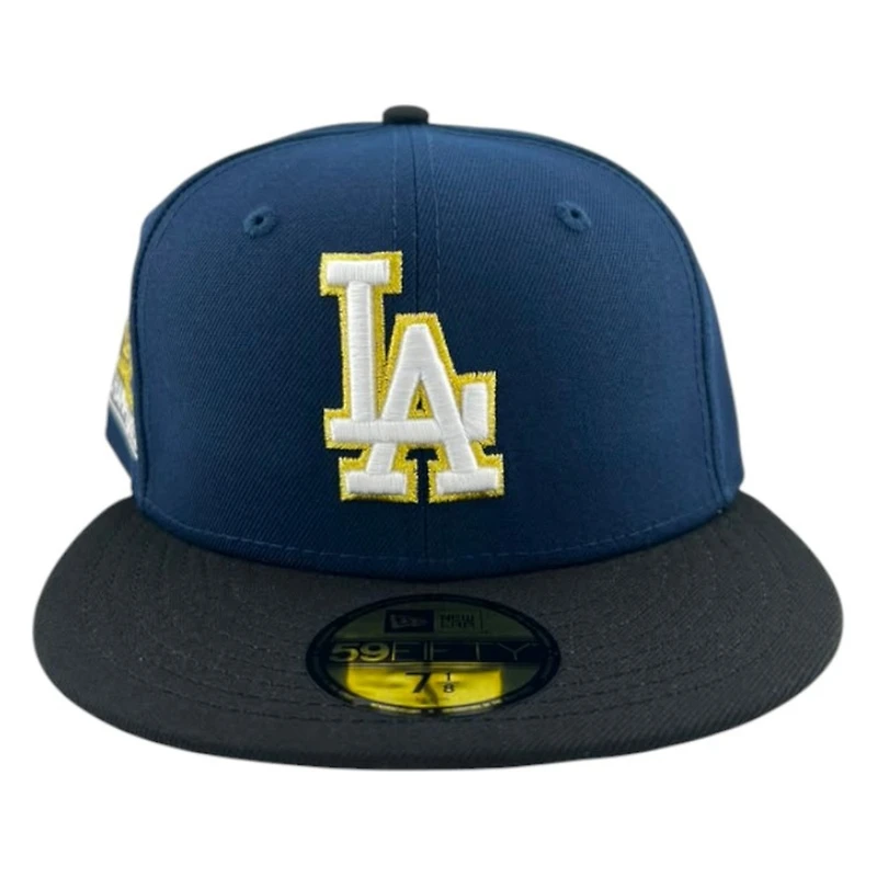 Los Angeles Dodgers Oceanside Gold Two Tone Metallic New Era 59FIFTY Fitted Hat